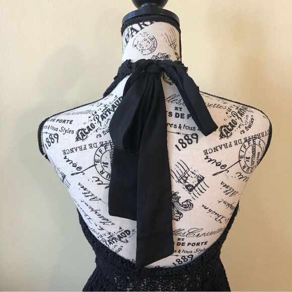 Free People So Sweetly Halter Crochet Mini Dress - Picture 8 of 11